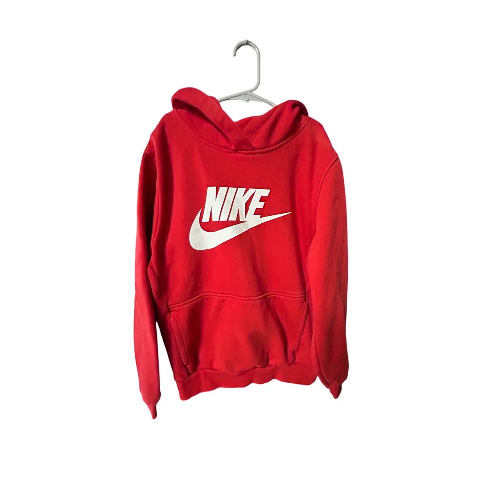 Youth large 10-12 red Nike hoodie sweatshirt